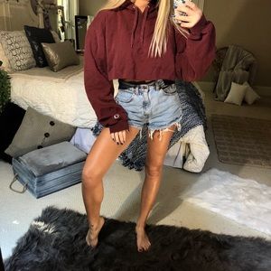 champion rust hoodie